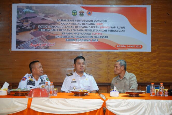 
					Pemkab Luwu Gelar Sosialisasi Penyusunan Kajian Risiko Bencana dan Kerja Sama Dengan Unhas