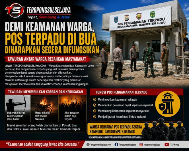 
					Demi Keamanan Warga, Pos Pengamanan Terpadu Bua Diharapkan Segera Difungsikan