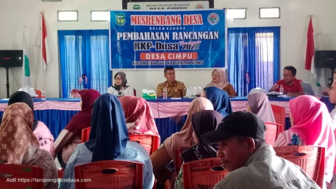 
					Pemdes Cimpu Gelar Musrenbang RKP Desa 2027, Bahas Program Prioritas dan Salurkan Insentif Aparat Keagamaan