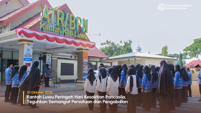 
					Kantah Luwu Peringati Hari Kesaktian Pancasila, Teguhkan Semangat Persatuan dan Pengabdian