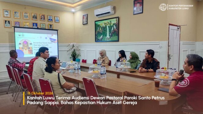 
					Kantah Luwu Terima Audiensi Dewan Pastoral Paroki Santo Petrus Padang Sappa, Bahas Kepastian Hukum Aset Gereja